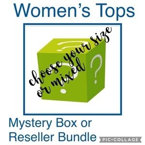 6 tops Mystery box reseller bundle tee cami blouse shirt sweater work casual